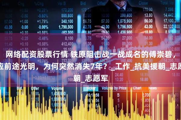 网络配资股票行情 铁原阻击战一战成名的傅崇碧，本应前途光明，为何突然消失7年？_工作_抗美援朝_志愿军