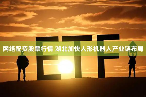 网络配资股票行情 湖北加快人形机器人产业链布局
